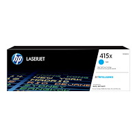Hewlett-Packard HP 415X - Lång livslängd - cyan - original - LaserJet - tonerkassett (W2031X)