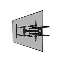 NewStar Neomounts WL40-550BL18 monteringssats - fullständig rörelse - för TV - svart