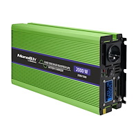 Qoltec Qoltec Monolith - DC till AC-inverterare / batteriladdare / UPS - ren sinusvåg, LCD - 1000 watt