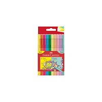 FABER-CASTELL Fiberpenna FABER neon och pastell 10/fp
