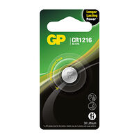GP Lithium Coin Cell CR1216 1-pack