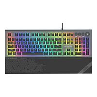 IBOX iBOX Aurora K-5 - tangentbord - QWERTY - svart, silver Inmatningsenhet