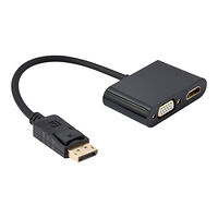 Gembird Cablexpert videokort - DisplayPort / HDMI / VGA - 10 cm