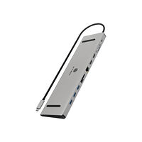 RAIDSONIC ICY BOX IB-DK2106a-CPD - dockningsstation - USB-C / Thunderbolt 3 - 2 x HDMI, VGA - 1GbE
