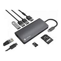 NATEC Natec Fowler 2 V2 - dockningsstation - USB-C 3.0 - HDMI - 10Mb LAN