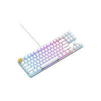 GLORIOUS Glorious GMMK The White Ice Edition - tangentbord - utan numerisk knappsats - QWERTY - amerikansk - white cap, matt silv...