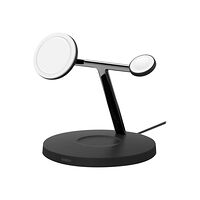 Belkin Belkin BoostCharge Pro 3-in-1 trådlöst laddställ - magnetisk med Qi2 - + växelströmsadapter - 15 Watt