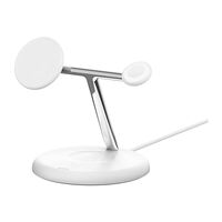 Belkin Belkin BoostCharge Pro 3-in-1 trådlöst laddställ - magnetisk med Qi2 - + växelströmsadapter - 15 Watt