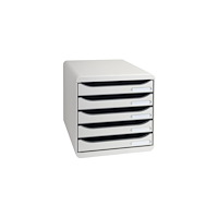 EXACOMPTA Blankettbox EXACOMPTA BIGBOX 5 lådor grå