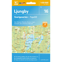 Kartförlaget 16 Ljungby Sverigeserien Topo50