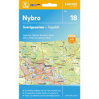 Kartförlaget 18 Nybro Sverigeserien Topo50