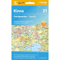 Kartförlaget 21 Kinna Sverigeserien Topo50