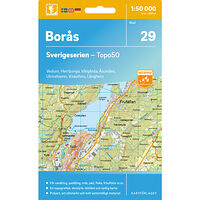 Kartförlaget 29 Borås Sverigeserien Topo50