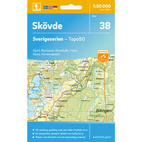 Kartförlaget 38 Skövde Sverigeserien Topo50