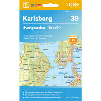 Kartförlaget 39 Karlsborg Sverigeserien Topo50