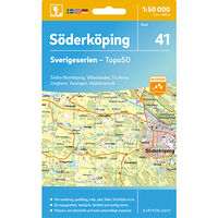 Kartförlaget 41 Söderköping Sverigeserien Topo50