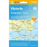 Kartförlaget 59 Västerås Sverigeserien Topo50