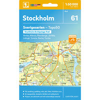 Kartförlaget 61 Stockholm Sverigeserien Topo50