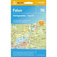 Kartförlaget 76 Falun Sverigeserien Topo50