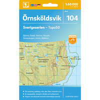 Kartförlaget 104 Örnsköldsvik Sverigeserien Topo50