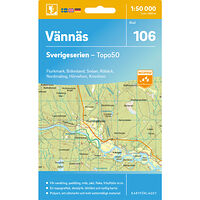 Kartförlaget 106 Vännäs Sverigeserien Topo50