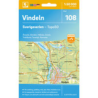Kartförlaget 108 Vindeln Sverigeserien Topo50