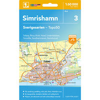 Kartförlaget 3 Simrishamn Sverigeserien Topo50