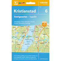Kartförlaget 6 Kristianstad Sverigeserien Topo50