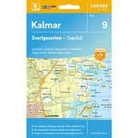 Kartförlaget 9 Kalmar Sverigeserien Topo50