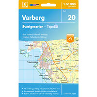 Kartförlaget 20 Varberg Sverigeserien Topo50