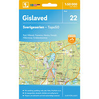 Kartförlaget 22 Gislaved Sverigeserien Topo50