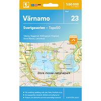 Kartförlaget 23 Värnamo Sverigeserien Topo50