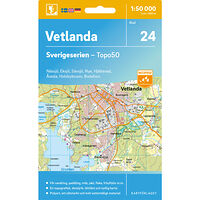 Kartförlaget 24 Vetlanda Sverigeserien Topo50