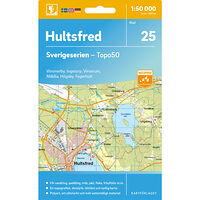 Kartförlaget 25 Hultsfred Sverigeserien Topo50
