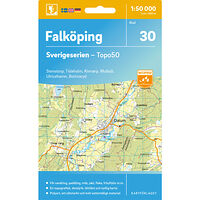Kartförlaget 30 Falköping Sverigeserien Topo50