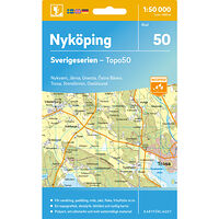 Kartförlaget 50 Nyköping Sverigeserien Topo50