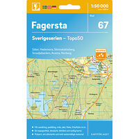 Kartförlaget 67 Fagersta Sverigeserien Topo50