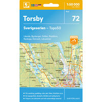 Kartförlaget 72 Torsby Sverigeserien Topo50