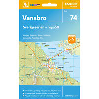 Kartförlaget 74 Vansbro Sverigeserien Topo50