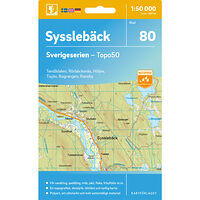 Kartförlaget 80 Sysslebäck Sverigeserien Topo50