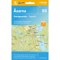 Kartförlaget 93 Åsarna Sverigeserien Topo50