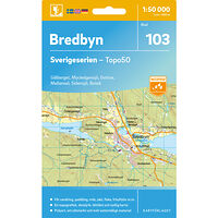 Kartförlaget 103 Bredbyn Sverigeserien Topo50