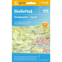 Kartförlaget 111 Skellefteå Sverigeserien Topo50