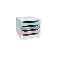 EXACOMPTA Blankettbox Bigbox Autentik 4låd. pastel