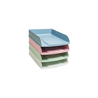 EXACOMPTA Brevkorg Autentik sort pastell 4/fp