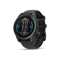 Garmin Garmin fēnix E - skiffergrått stål - sportklocka med band - svart - 16 GB