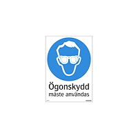SYSTEMTEXT Skylt Skyddsglasögon 210x297mm