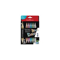 FABER-CASTELL Fiberpenna shake&Paint classic 6/fp