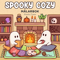 Amelia Green Spooky Cozy målarbok (häftad)