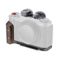 SMALLRIG SmallRig 5260 L-Shape Mount Plate with Wooden Handle for FUJIFILM X-M5 Black